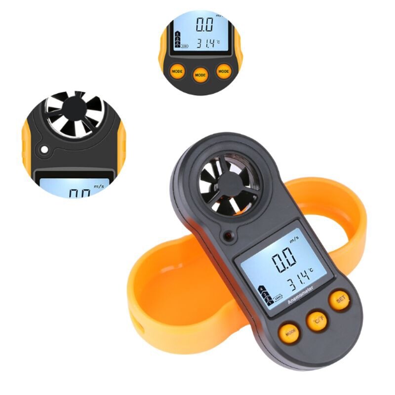 Anemometer Wind speed Handheld Digital Wind Speed Meter Portable Anemometer Sensor Wind Speed 30M/S Wind Meter