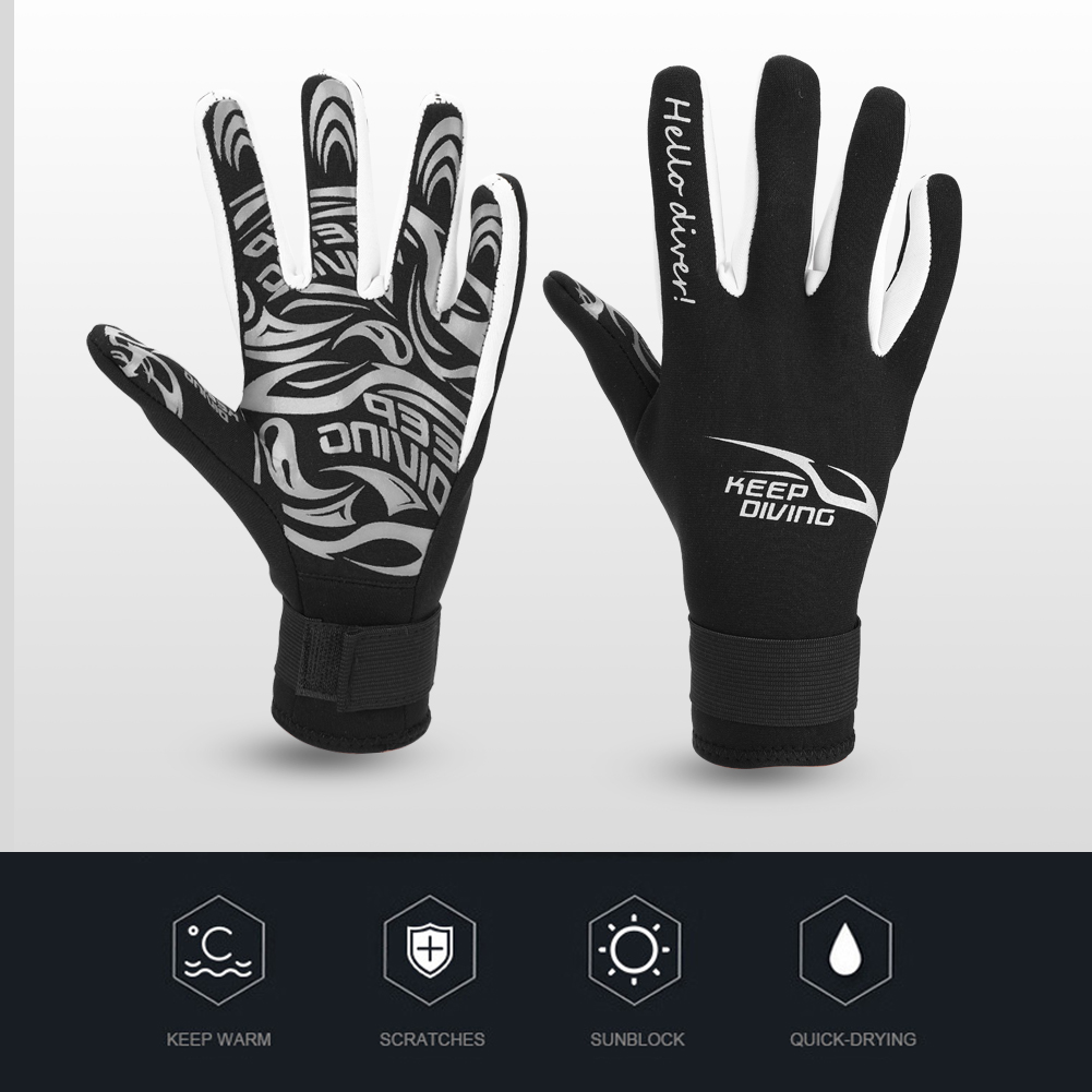 S/M/L/XL Dive Gloves Swim Gloves Snorkeling Equipment Anti Scratch Keep Warm Wetsuit Material Winter Swim Spearfishing