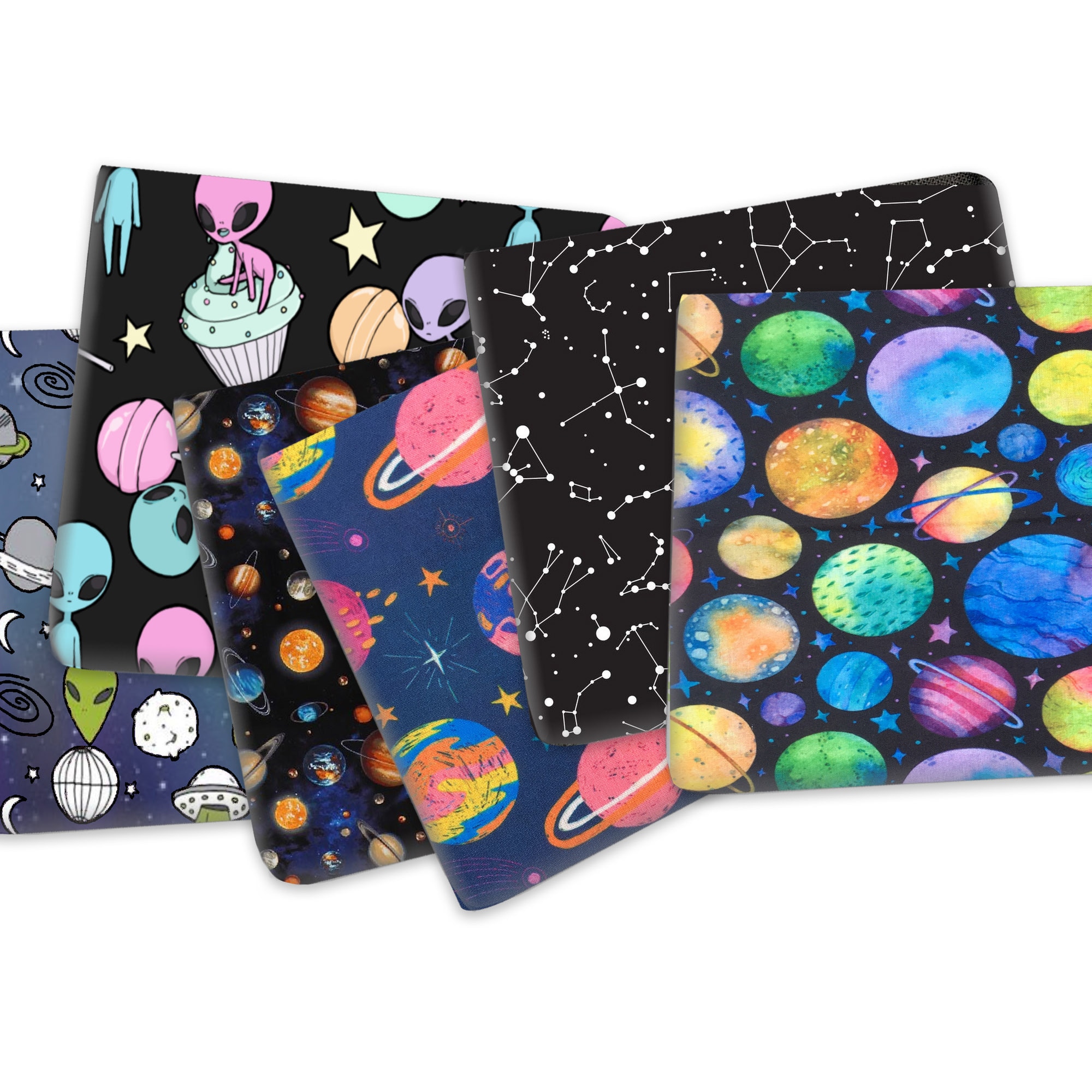 50*145cm Planet Galaxy Printed Polyester Cotton Fabric ,DIY Handmade Material For Home Textile,1Yc13746