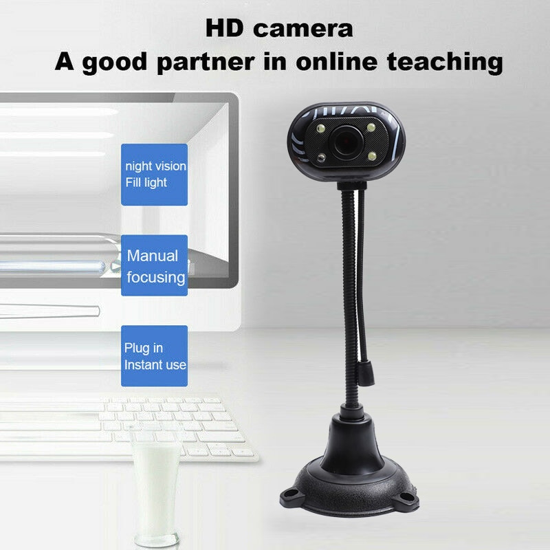 Usb Hd Webcam Camera Webcam Met Microfoon Voor Pc Laptop Desktop Computer Usb Usb Web Camera Computer Camera Webcams