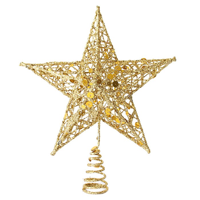 2 Stuks Kerstboom Top Decoraties Sterren Voor Huis Tafel Topper Decor Accessoires Ornament Xmas Decoratieve Supplies