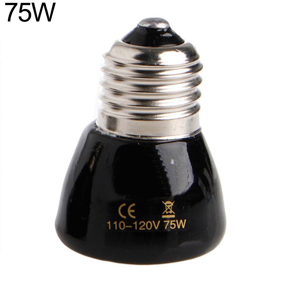 25/50/75/100W Far IR Mini Type Pet Breeding Emitter Lamp Ceramic Light Heat Bulb: 75w