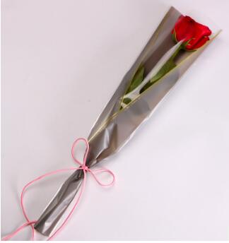 50 stk stor størrelse enkel rose blomsterbukett emballasje papir blomsterhandler forsyninger innpakningspapir håndlaget materiale dekor: Grå