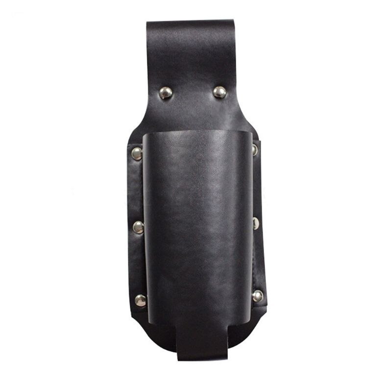 Portable PU Leather Beer Holster Metal Waist Belt Bag Handy Wine Bottles Beverage Can Holder