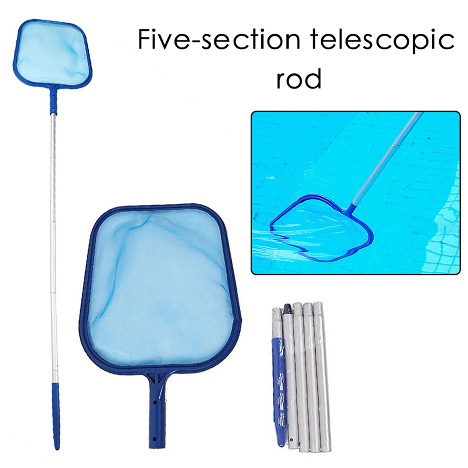 Telescopic Pool Cleaning Set Swimming Pool Cleaning Tools Maintenance Above Ground Skimmer Brush Vacuum Hose Cleaner Gadgets