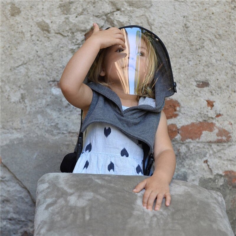 Babymasker met volledig gezicht, muts, muts, transparante sjaal, unisex muts, wintersjaal, warme, unisex anti-stofmasker met volledig gezicht