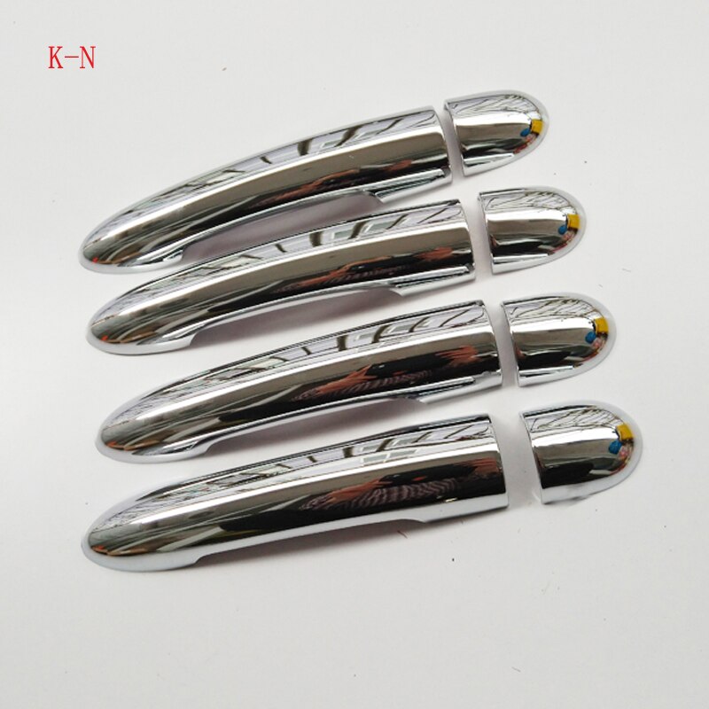 Cubierta de manija de puerta cromada Abs para Renault MODUS, accesorios de estilo de coche, 2004, 20005, 2006, 2007, , , , , , 8 Uds.: K-N