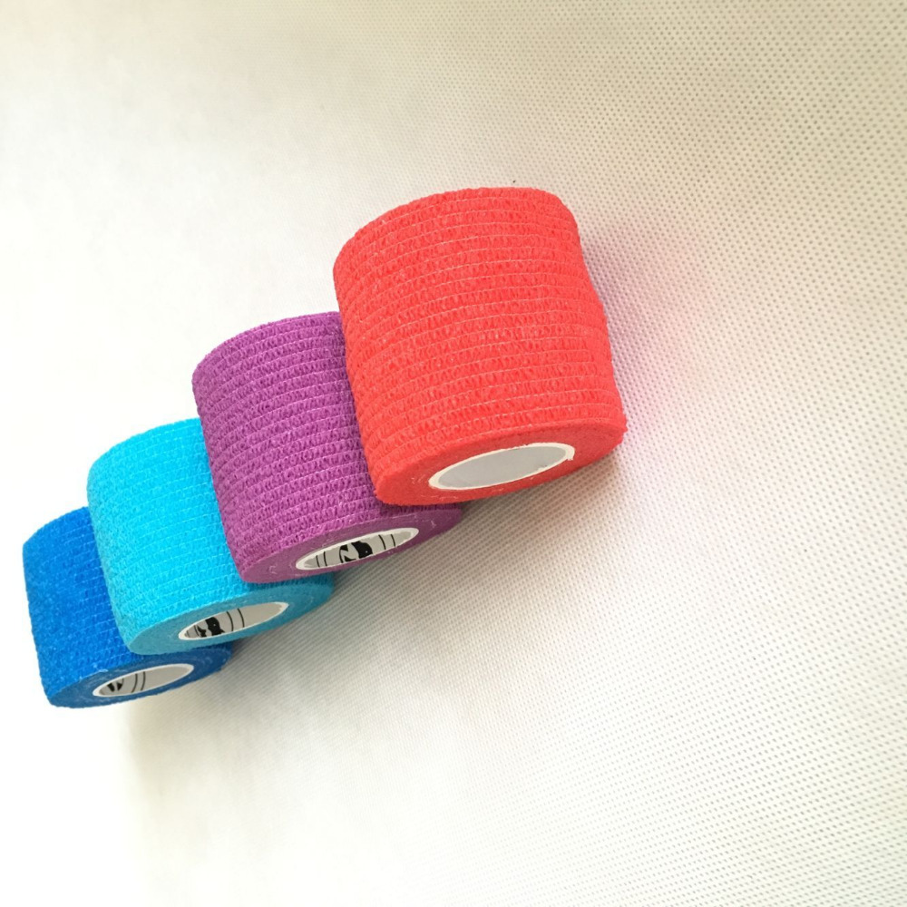 Animal de compagnie chiot chat vétérinaire ruban auto-adhésif pansement élastique 2.5CM, 24 rouleau