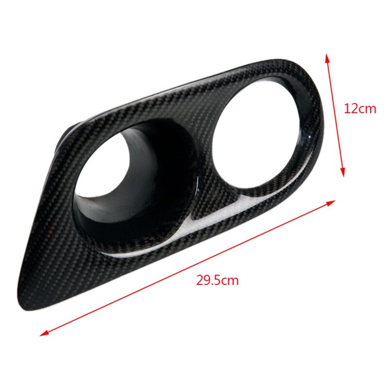 -Real Carbon Fog Light Cover Surrounds Air Duct for Bmw 3 Series E46 M3 01-06