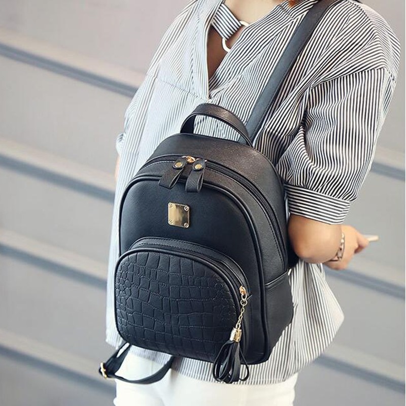 Mochila De piel con estrella de la para mujer, morral escolar con lentejuelas de piedra para chicas adolescentes, Mochila pequeña de estilo pijo LB894