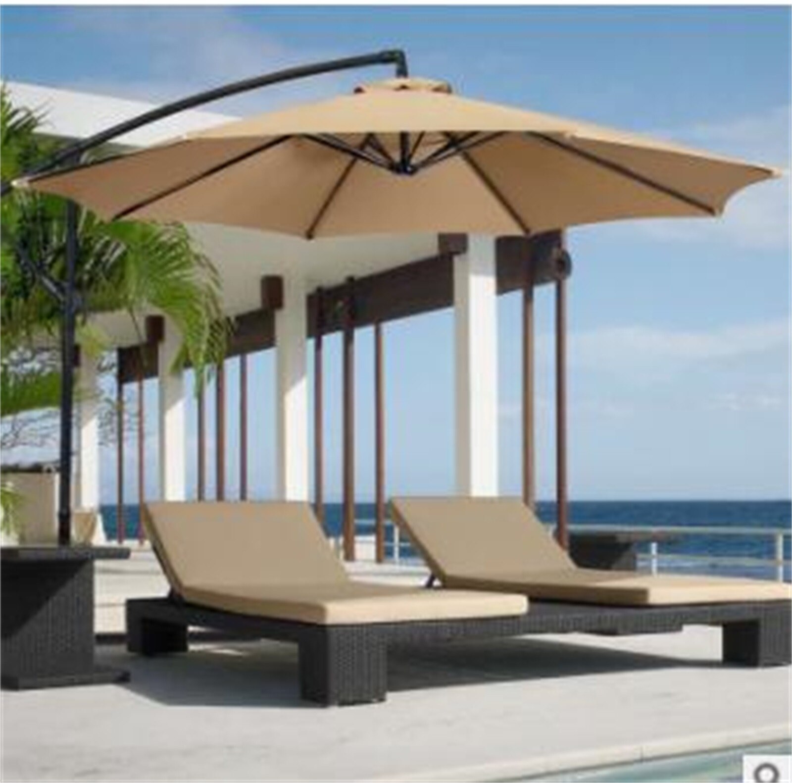 Outdoor Garden Big Umbrella Sunshade Outdoor Stall Beach Umbrella Sun Umbrella Replacement Cloth Подсвечники Для Свечей 40