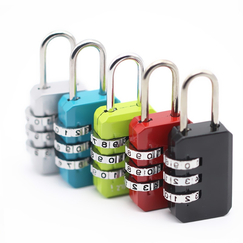 3 Dial Digit Nummer Combinatie Wachtwoord Lock Travel Beveiliging Beschermen Locker Reizen Lock Voor Bagage/Tas/Rugzak/lade