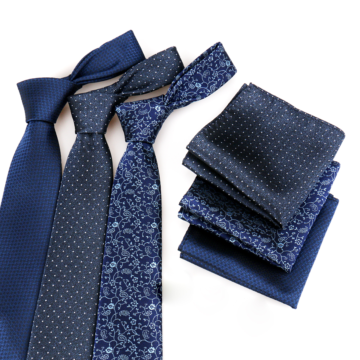 Conjunto de gravata de luxo para homens caixa de presente de negócios festa de casamento moda masculina conjunto de gravata paisley lenço abotoadura gravata-clipe terno presente para homem
