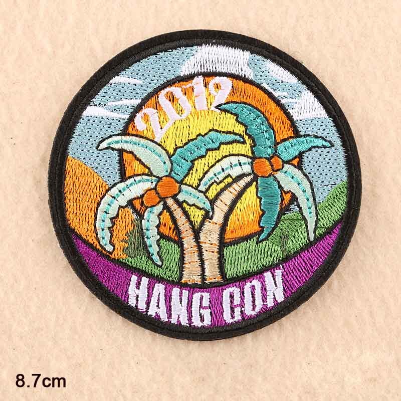 Shark Papegaai Kreeft Ijzer Op Geborduurde Kleding Patches Voor Kleding Stickers Kledingstuk: HANG CON