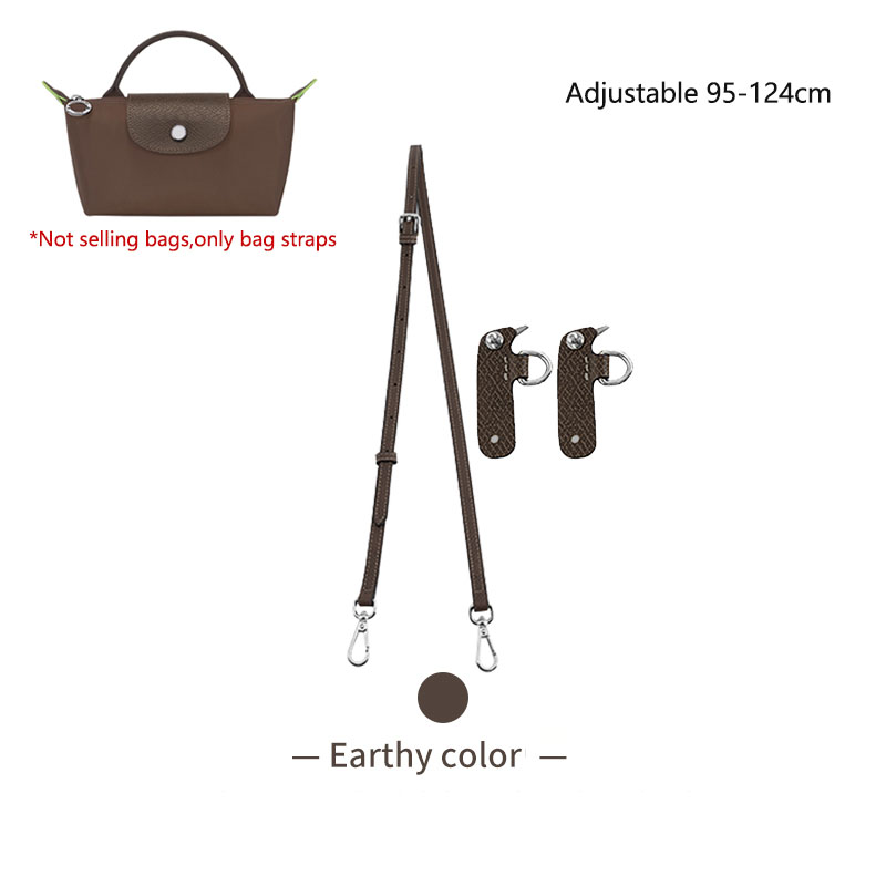 Zapasowy pasek na ramię ze skóry bydlęcej do małego paska crossbody Longchamp bez modyfikacji dziurkowania: Rose Gold