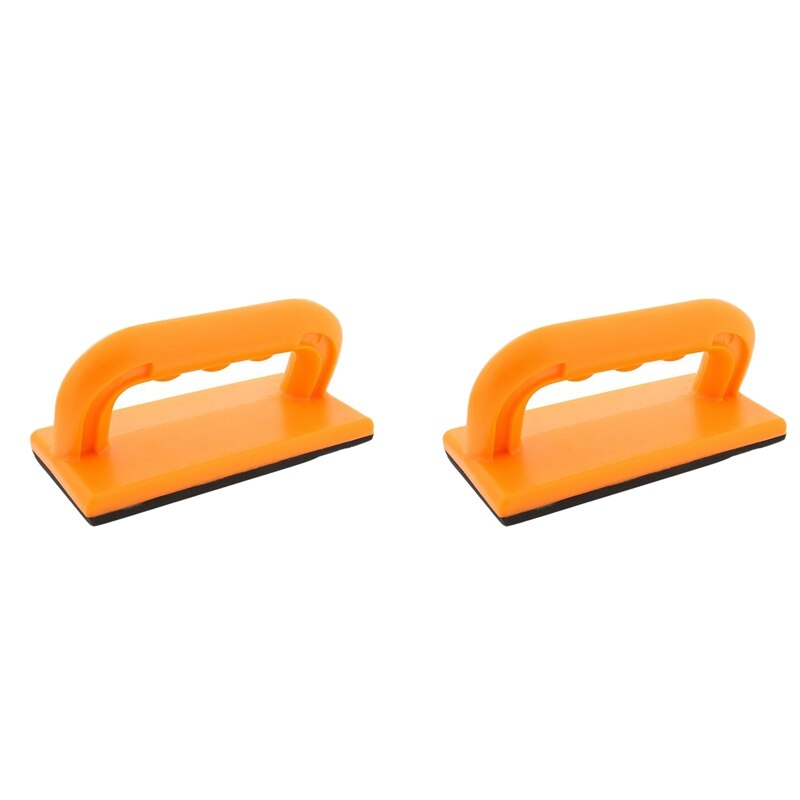 Wood Cutting Push Up Stick Block 2-Pack Set – Angle Handle Foam Pad Holder Blocks For Cutting On Jointer, Table Saw