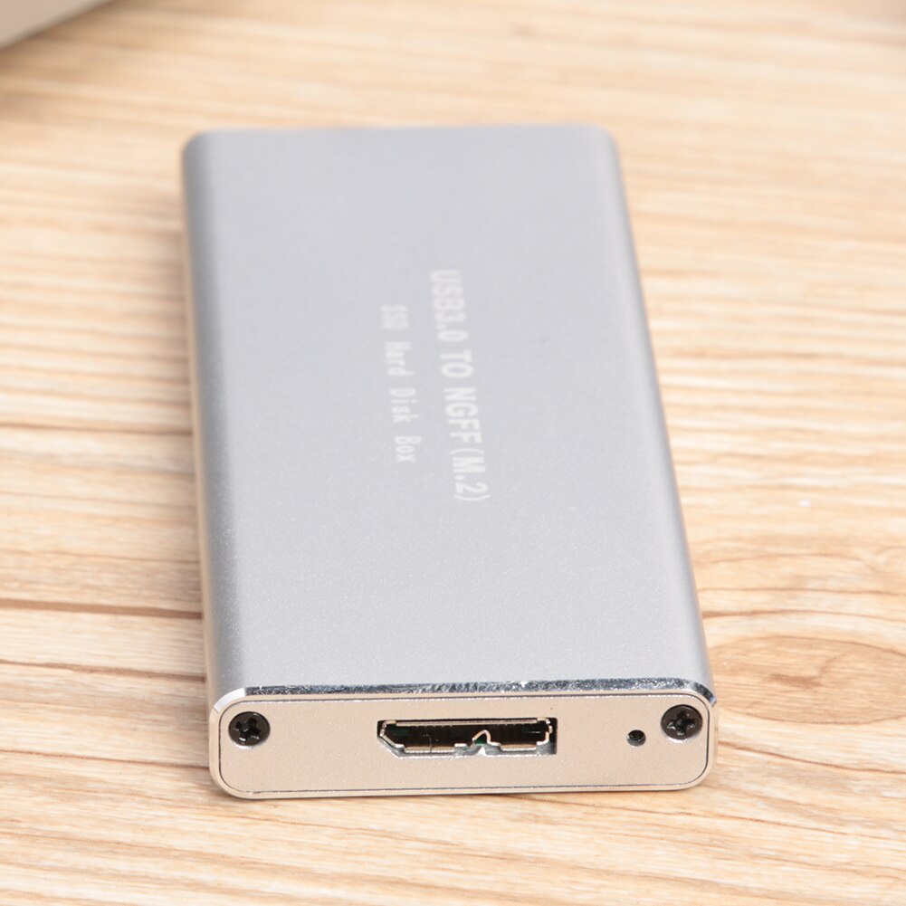 USB 3.0 M.2 NGFF Box Adapter 2230 2242 2260 2280 SSD External Enclosure Case HDD Case with USB Cable Pouch