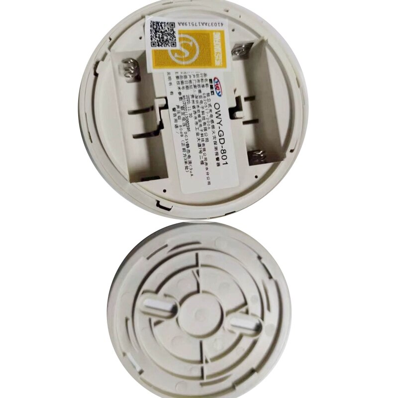 Smoke Detector Battery Operated Smoke Alarm 360° Detection Antiflaming Material Fire Detector with Light Sound Warning