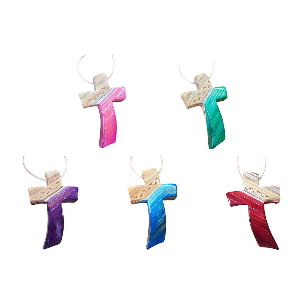 Handgemaakt Houten Kruis Hangend Ornament - Christelijke Woondecoratie - Lichtgewicht