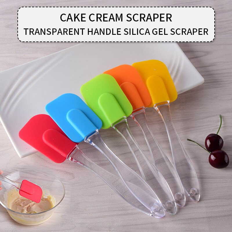 Silicone Spatula Baking Scraper For Kitchen Mixing Folding Scraping Cooking And Serving Cake Cream Scraper Environmentally
