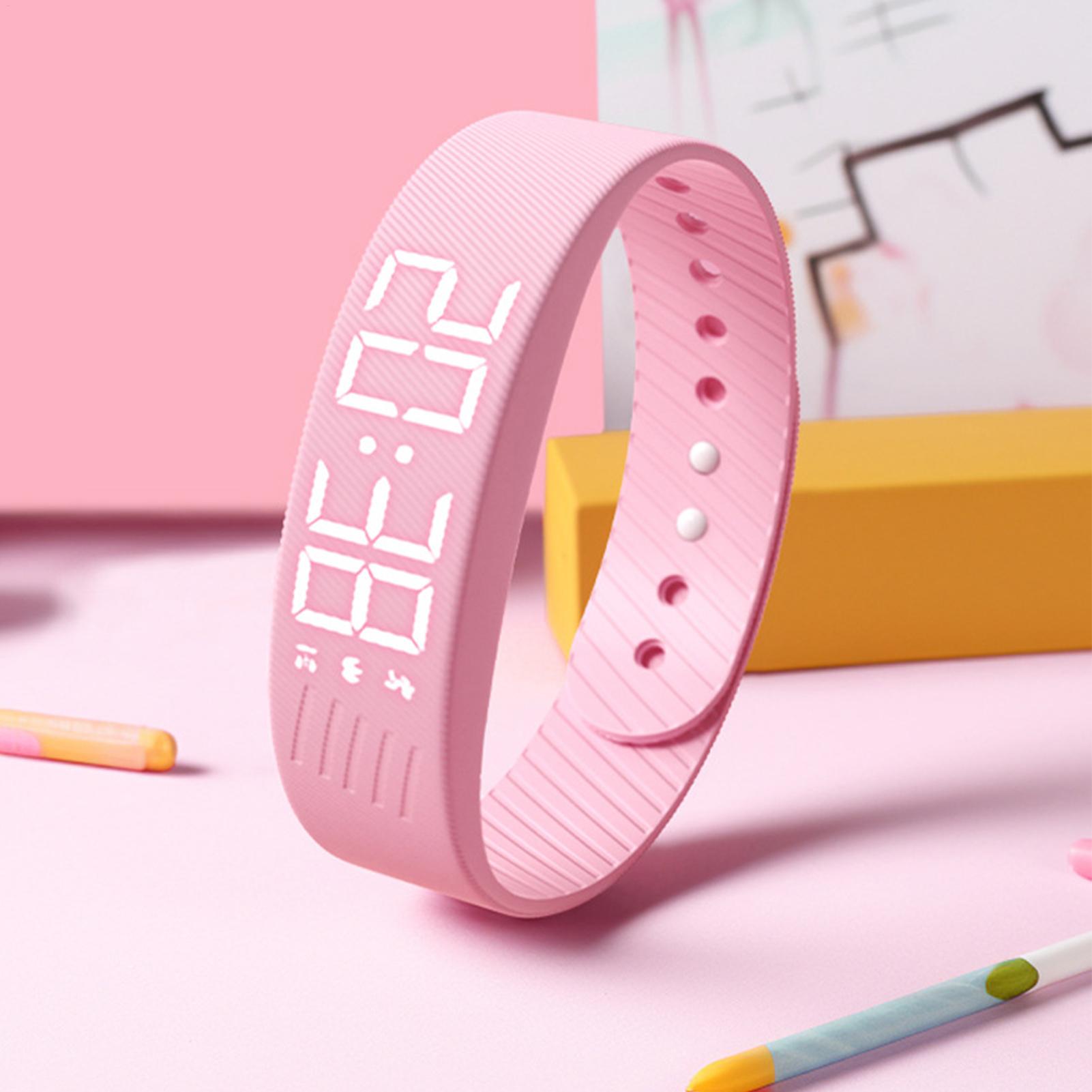 Orologio digitale con sveglia Sveglia vibrante Vibrazione silenziosa Sveglia Bracciale Smartwatch regolabile Orologio da polso