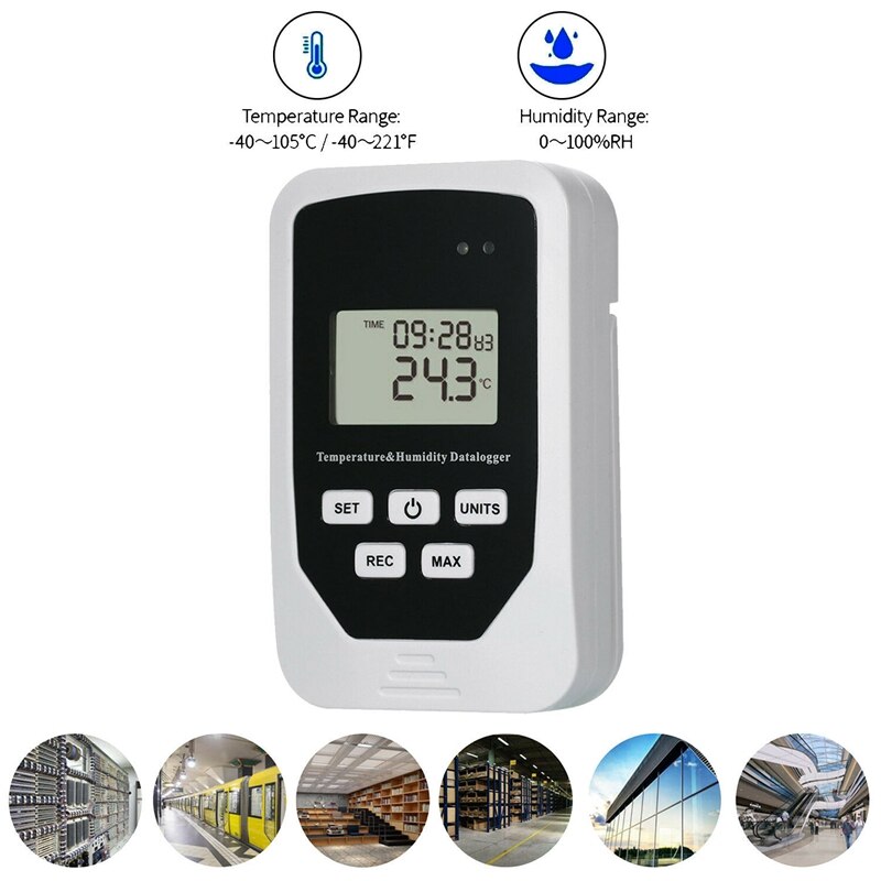 TL-505 USB Humidity Temperature Data Logger RH TEMP Recorder Thermometer Sensor