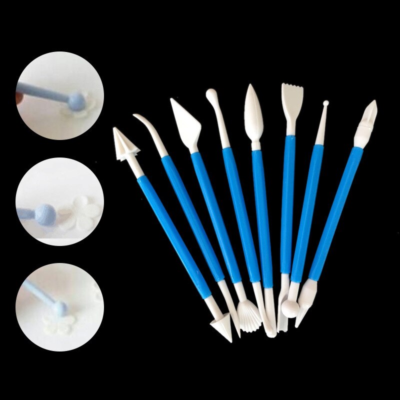 5pcs/set DIY Stainless Steel Fimo Polymer Clay Tools Slime Playdough Tool Sculpture Tools Toys For Clay Carving