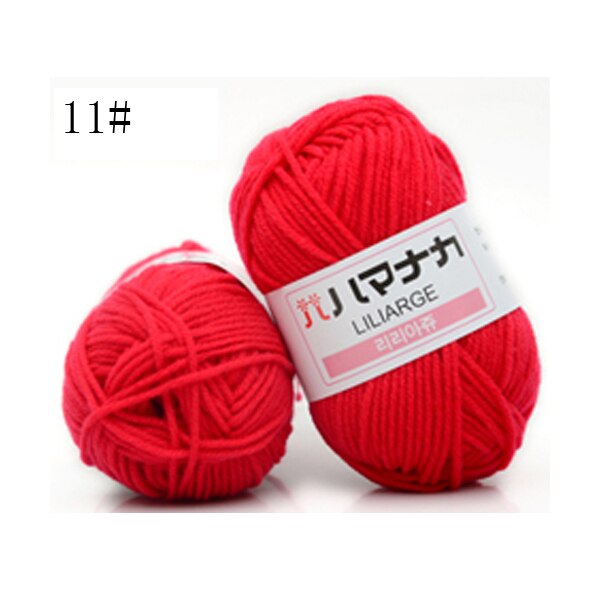 25g Milk Cotton Yarn Comfortable Wool Blended Yarn Apparel Sewing Yarn Hand Knitting Scarf Hat Yarn crochet knitting yarn: D