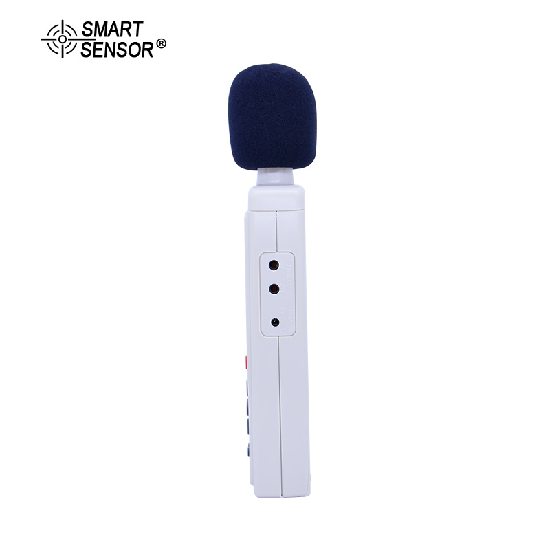 Inteligentny czujnik jak824 cyfrowy miernik poziomu dźwięku 30 ~ 130 dBA 35 ~ 130 dBC miernik decybeli hałasu monitor poziom ciśnienia dźwięku db próbnik