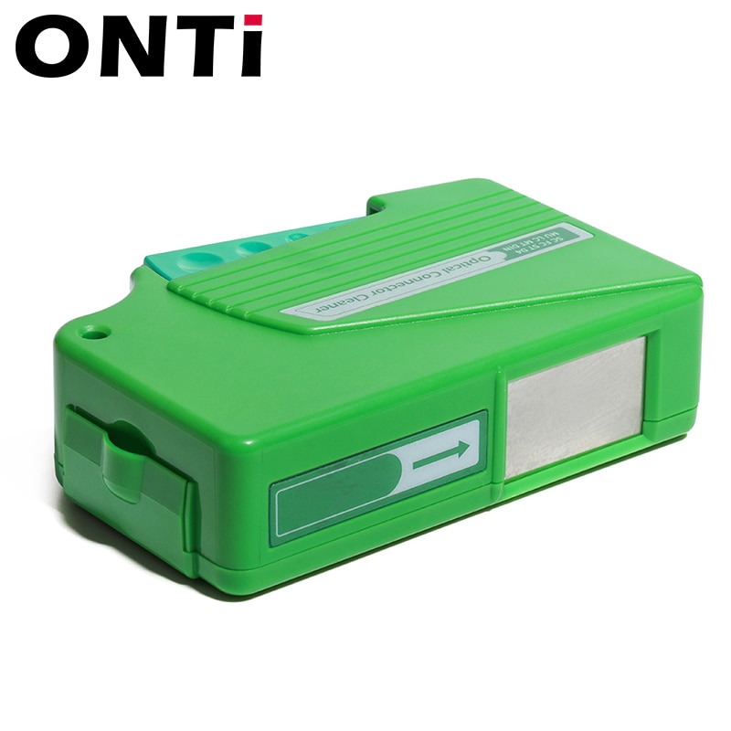 ONTi Fiber End Face Cleaning Box Fiber Wiping Tool Pigtail Cleaner Cassette Ftth Optic Fiber Cleaner Tools for SC/ST/FC