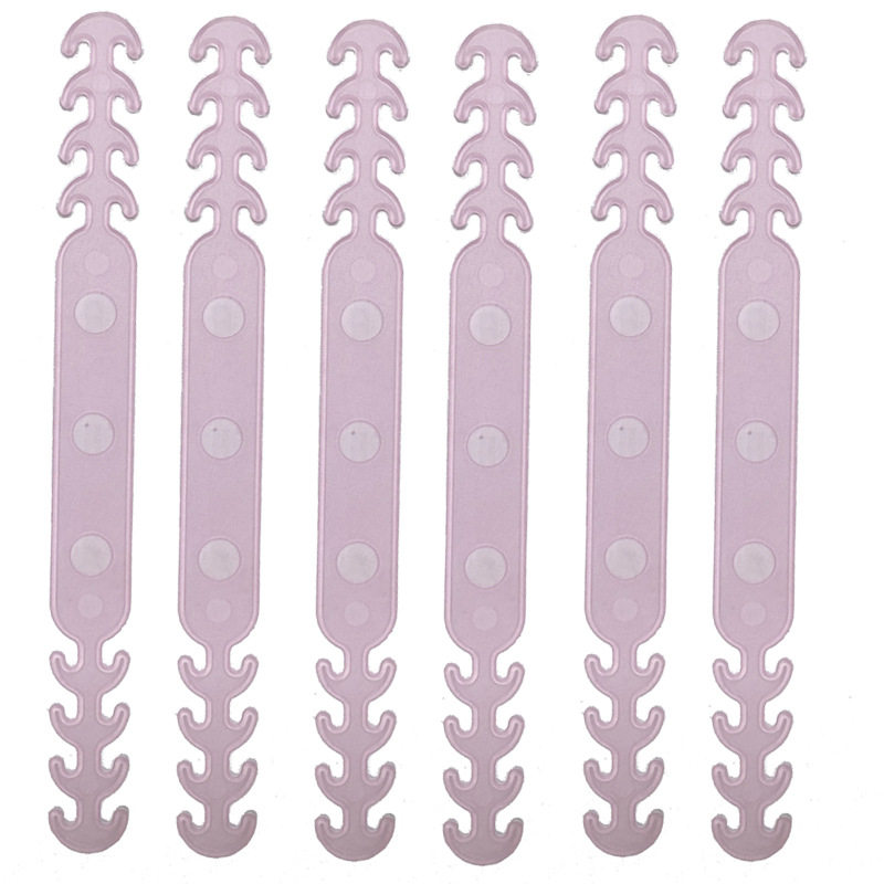 Máscara de extensão de máscara ajustável, corda de silicone unissex para crianças e adultos antiderrapante cordão para pendurar máscara ecológica com 10 peças: 10Pcs PP pink
