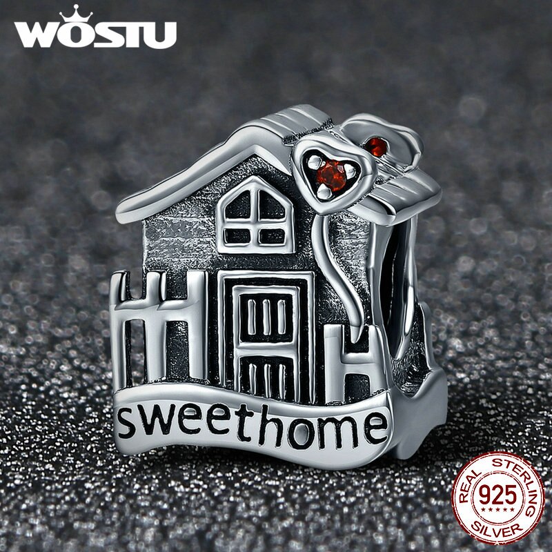 Abalorios wastu Plata de Ley 925 100% auténtica Sweet Home Loft Villa compatibles con pulseras de cuentas wst originales DIY joyería FIC416