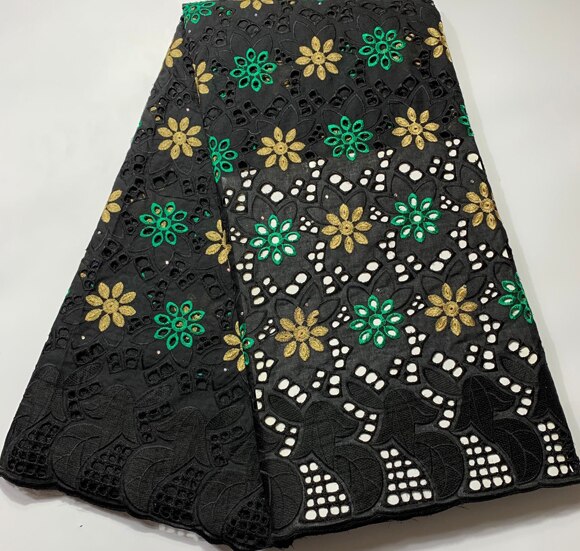 5 yard Swiss lace fabric  latest with stock embroidery African cotton fabrics Swiss voile lace popular Dubai style YSH065: AS PIC7