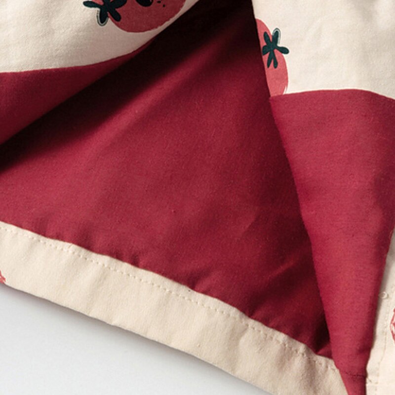 Meisjes Herfst Windjack Koreaanse Versie Van Fruit Print Lange Mouwen Bovenkleding Winter Kinderen Peuter Jas