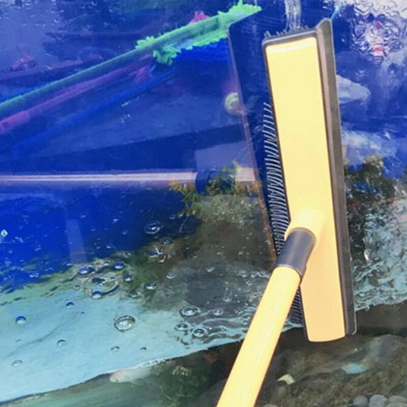 Rubber Bezem Huisdier Haar Pluisjes Verwijderen Apparaat Telescopische Haren Schoon Er Zuigmond Scratch Haren Lange Push Bezem