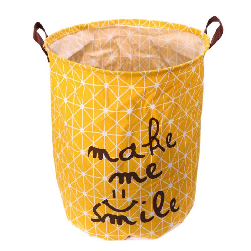 Folding Laundry Storage Basket for Toys Geometry Storage Barrel Standing Clothing Storage Bucket Laundry Organizer Holder Pouch