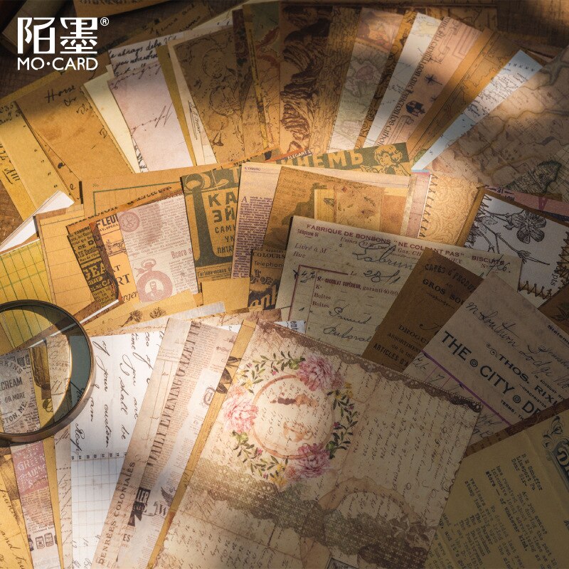 20pcs Junk Journal Vintage Diy Material Paper Coffee Series Scrapbook Card Making Diary Diy Kraft Paper Retro Writing Paper Card