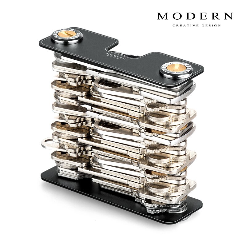 Moderne-Brand Aluminium Sleutel Portemonnee Diy Sleutelhanger Sleutelhanger Key Organizer