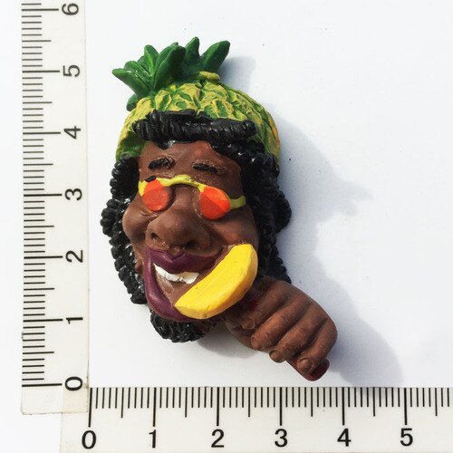 Jamaica Magneet 3D Hars Magnetische Koelkast Stickers Jamaica Folk Toerisme Ambachten Souvenir Home Kitchen Decor Idee: C