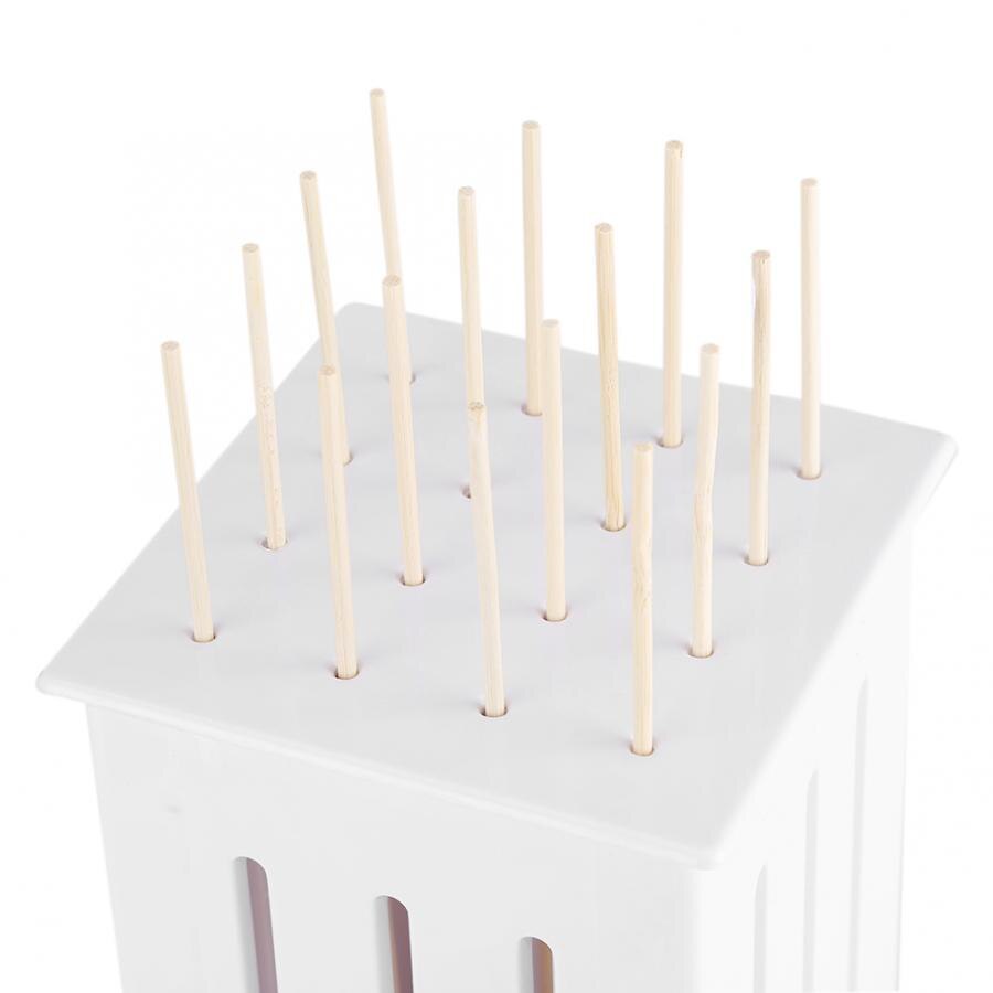 Grillset bbq grill 16 hål spett mat brochette grill kebab maker box med några pinnar kit grill