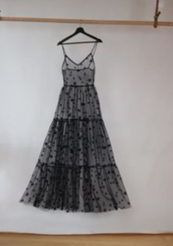 Womens Lace Mesh Spaghetti Straps See Through Cover Sexy See Through Baggy Ladies Stars Beach Bling Bling Long Dress