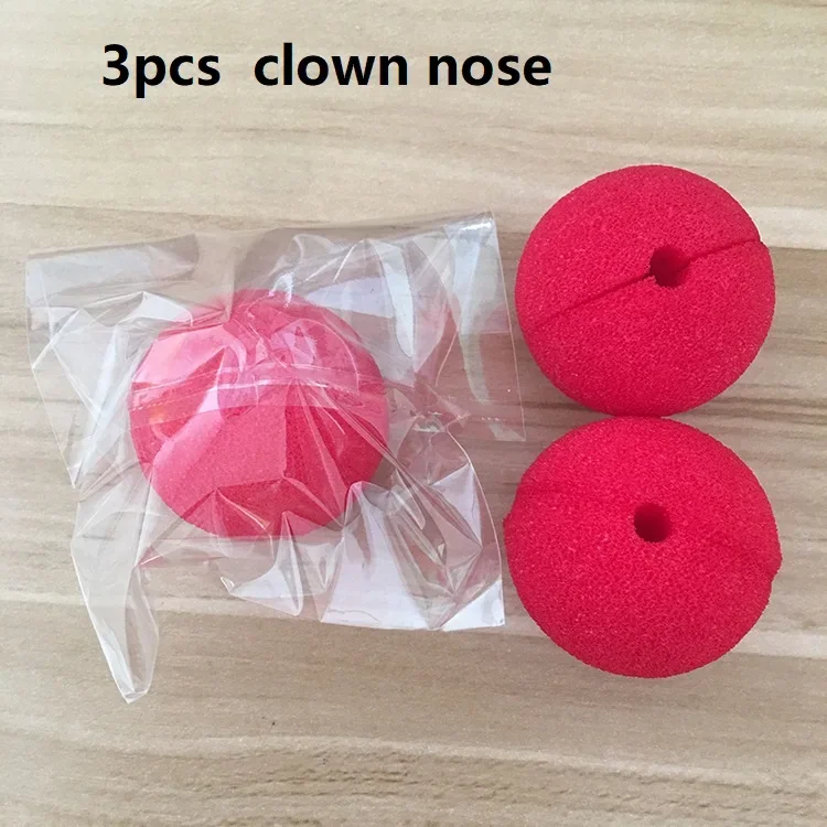 Peluca de payaso para niños y adultos, diadema superior, sombrero, pajarita para la nariz, accesorios para , circo, carnavales, disfraz de Halloween, Cosplay: Multicolor