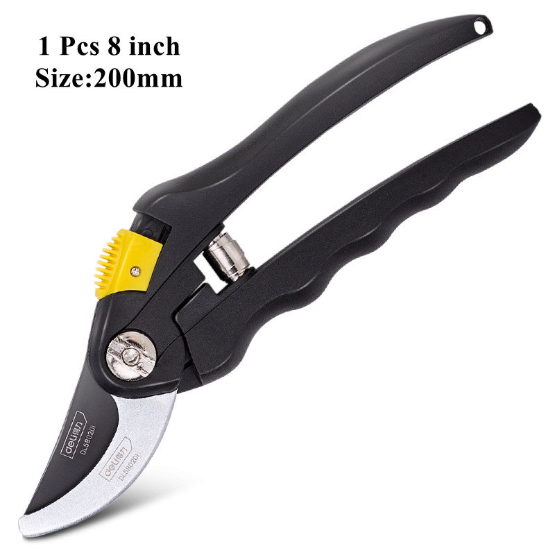 1 Pz Potatore Forbici Da Giardino Professionale affilato circonvallazione Cesoie Da Potatura rifinitore per Alberi Cesoie A Mano clipper per Attrezzi Da Giardinaggio: giallo