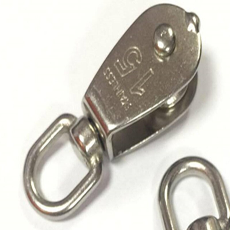 Stainless Steel Heavy Duty Steel Single Wheel Swivel Lifting Rope Pulley Block M15