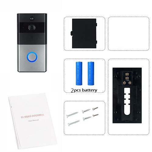 Smart Ip Video Intercom Wifi Video Deurtelefoon Deurbel Wifi Deurbel Camera Voor Appartementen Ir Alarm Draadloze Beveiliging Camera: Option 2