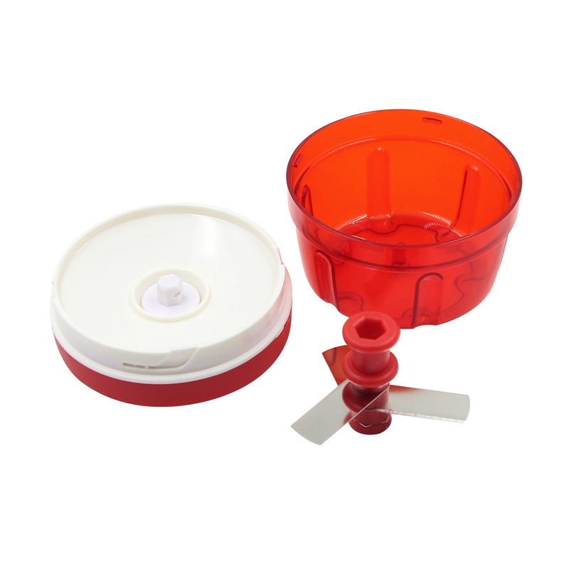 Manual Food Chopper Household Vegetable Chopper Shredder Multifunction Food Processor Meat Machine Crusher Blender Red