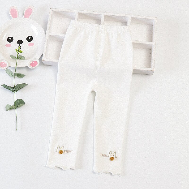 Leggings per ragazze in primavera e in autunno del 2022: White
