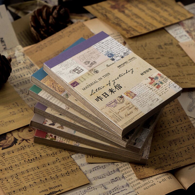 60 stk/parti memoblokke sticky notes breve fra i går serien papir dagbog scrapbog klistermærker kontor skole papirvarer