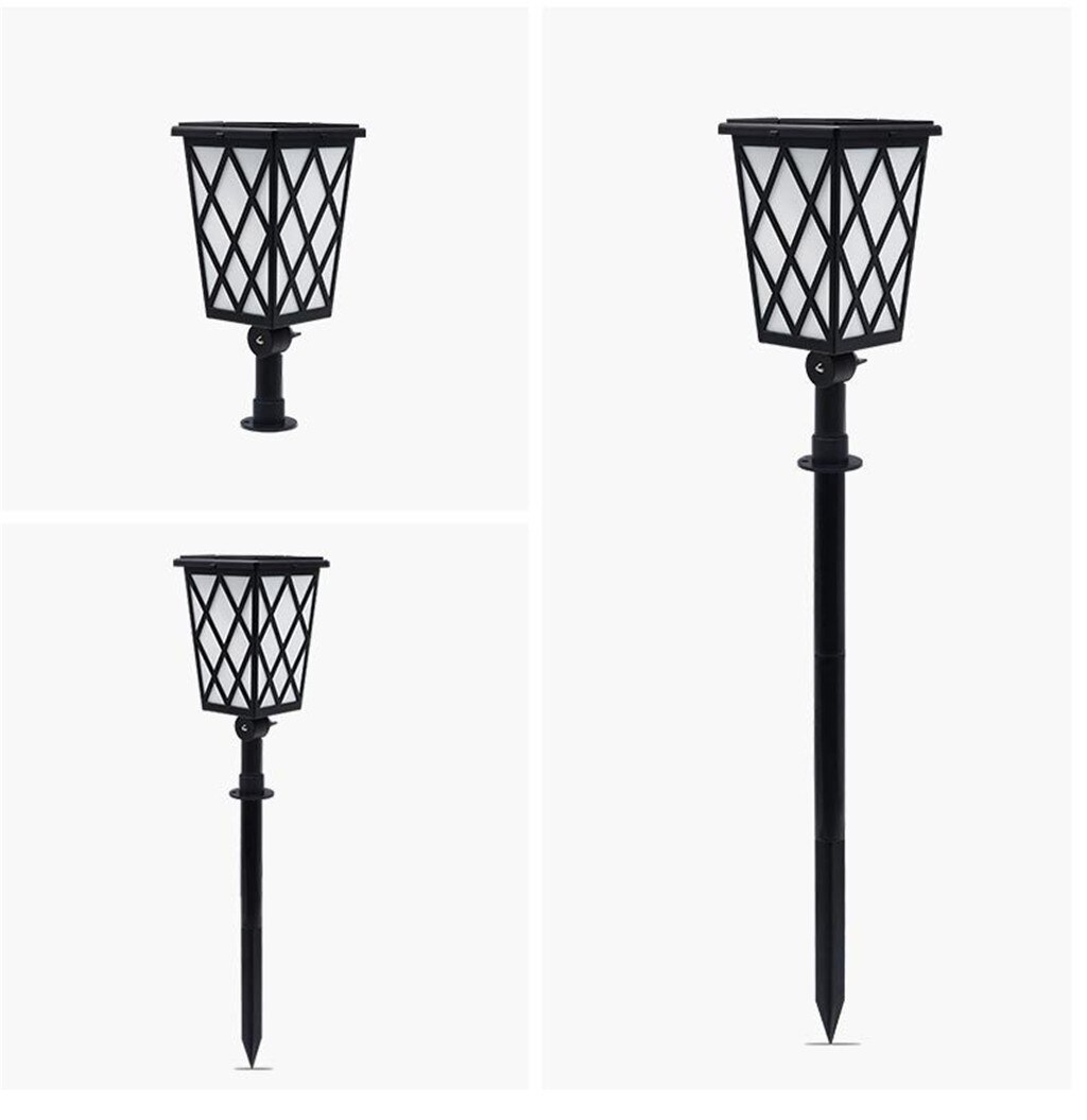 Led Solar Zaklamp Flickering Dancing Flame Tuin Waterdicht Yard Lamp Muur Landschap Lichten Outdoor Path Lamp Gazon Licht