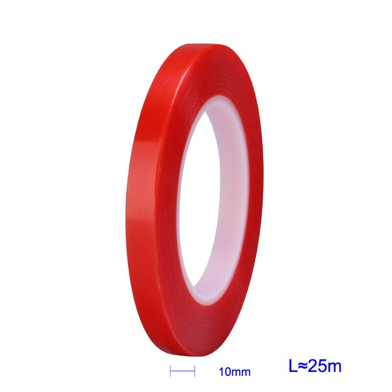 25 mt Wärme Beständig doppelseitige Transparent Klebeband Aufkleber 2mm 4mm 6mm 8mm 10mm Handy LCD Reparatur Werkzeug